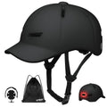Bike Helmet Adult Men/Women-USB Rechargeable Rear Light CPSC/ASTM Certified 2 Removable Liners Adjustable Lightweight Baseball Cap Style for Youth Road&Mountain Biking Skating Scooter