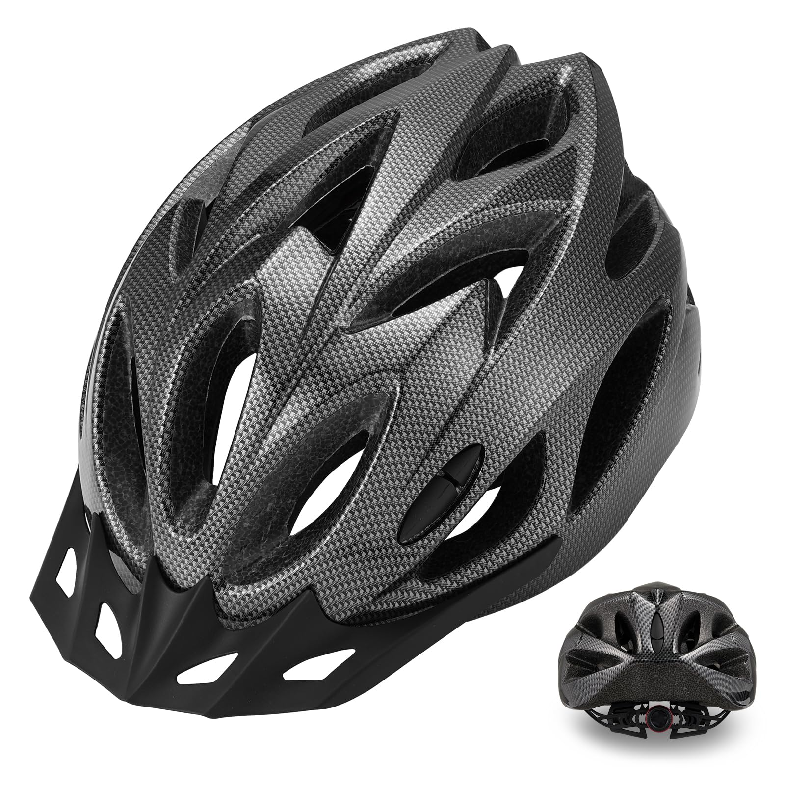 Zacro Adult Bike Helmet, Lightweight Bicycle Helmet with Removable Pads and Visor, CPSC Certified Safety Helmet for Men Women, Mountain Road Cycling Helmet for Adult